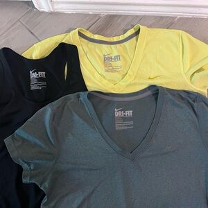 3 Nike DriFit Tops - size medium